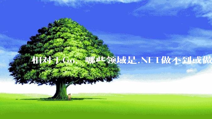 相对于Go，哪些领域是.NET做不到或做不好的?